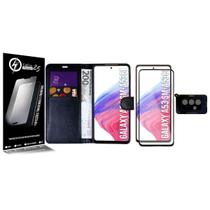 Capa Carteira + Vidro 3d + Pel Câmera compativel Galaxy A53 5G A536 6.5 - Cell In Power25