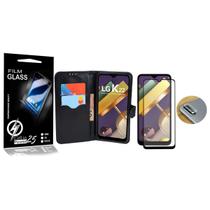 Capa Carteira + Vidro 3d + Pel Camera LG K22 K200BMW 6.2 - Cell In Power25 Capa Carteira + Vidro 3d + Pel Camera LG K22 K200BMW 6.2 - Cell In Power25