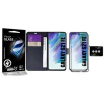 Capa Carteira + Vidro 3d + Pel Camera para Galaxy S21 FE G990 - Cell In Power25 Capa Carteira + Vidro 3d + Pel Camera para Galaxy S21 FE G990 - Cell In Power25