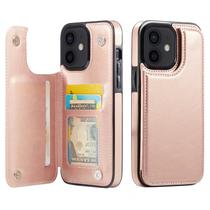 Capa carteira Wefor para iPhone 11 em couro PU com porta-cartões