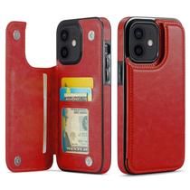Capa Carteira Wefor para iPhone 11 em Couro PU com Suporte - Vermelha