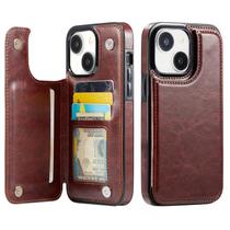 Capa Carteira Wefor para iPhone 15 Plus 6,7" em Couro PU Capa Carteira Wefor para iPhone 15 Plus 6,7" em Couro PU