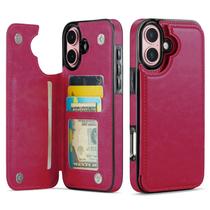 Capa Carteira Wefor para iPhone 16 Plus em Couro PU com Suporte
