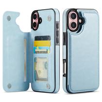 Capa Carteira Wefor para iPhone 16 Plus em Couro PU com Suporte