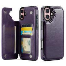 Capa Carteira Wefor para iPhone 16 Plus em Couro PU Capa Carteira Wefor para iPhone 16 Plus em Couro PU