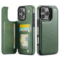 Capa Carteira Wefor para iPhone 16 Pro em Couro PU Verde