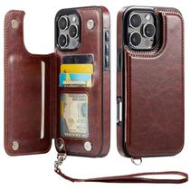 Capa Carteira Wefor para iPhone 16 Pro Max em Couro PU com Bloqueio RFID