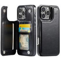 Capa Carteira Wefor para iPhone 16 Pro Max em Couro PU com Suporte