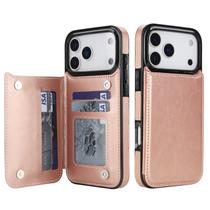 Capa Carteira Wefor para iPhone 17 Pro em Couro PU com Porta-Cartões Capa Carteira Wefor para iPhone 17 Pro em Couro PU com Porta-Cartões