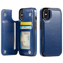 Capa Carteira Wefor para iPhone X/XS em Couro PU com Porta-Cartões Capa Carteira Wefor para iPhone X/XS em Couro PU com Porta-Cartões