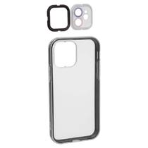 Capa Case 3 em 1 Transparente Compatível Iphone 12