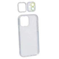 Capa Case 3 em 1 Transparente Compatível Iphone 12