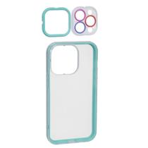 Capa Case 3 em 1 Transparente Compatível Iphone 13 Pro