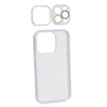 Capa Case 3 em 1 Transparente Compatível Iphone 13 Pro