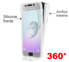 Capa Case 360 Transparente 3 em 1 Galaxy J3 2016 Capinha