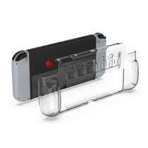 Capa Case Acrílica Ergonômico Transparente Proteção 6 slots jogos Compatível com Nintendo Switch Oled