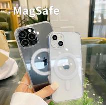 Capa Case Acrílica Para Usar Carregador Compatível iPhone /8 7/8 Plus Xr 11 12 13 Pro Pro Max