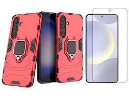 Capa Case Anel Para Samsung Galaxy S24 + Pelicula Hidrogel