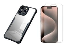 Capa Case Ant Impacto Compativel Com Iphone 15 Pro + Película Hidrogel