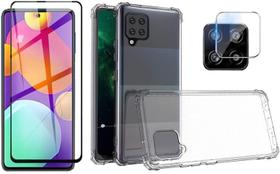 Capa Case Anti Impacto Galaxy M62 + Película 3D + Película de Câmera Lente