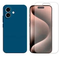 Capa Case Anti Impacto Para iPhone 16 + Pelicula Hidrogel