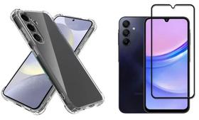 Capa Case Anti Impacto Pelicula e Vidro 3D Para Galaxy A16 5G Capa Case Anti Impacto Pelicula e Vidro 3D Para Galaxy A16 5G