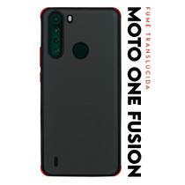 Capa Case Anti Impacto Space Acrílico Translucida Fumê Protetora p/ Moto One Fusion XT2073 tela 6.5
