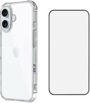 Capa Case Anti Shock e Película 5d 9d Compatível com iPhone 16