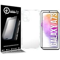 Capa Case Anti Shock E Película De Vidro 3d compativel Galaxy A73 A736 6.7 - Cell In Power25