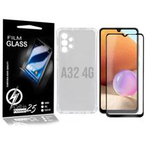 Capa Case Anti Shock E Película De Vidro 3d Galaxy A32 4G A325 - Cell In Power25 Capa Case Anti Shock E Película De Vidro 3d Galaxy A32 4G A325 - Cell In Power25