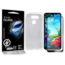Capa Case Anti Shock E Película De Vidro 3d LG K40S LMX430bMW 6.1 - Cell In Power25 Capa Case Anti Shock E Película De Vidro 3d LG K40S LMX430bMW 6.1 - Cell In Power25