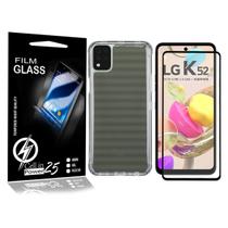 Capa Case Anti Shock E Película De Vidro 3d LG K52 K420BMW 6.6 - Cell In Power25 Capa Case Anti Shock E Película De Vidro 3d LG K52 K420BMW 6.6 - Cell In Power25