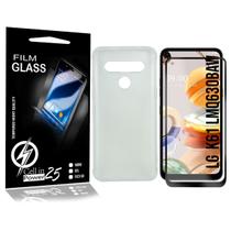 Capa Case Anti Shock E Película De Vidro 3d LG K61 LMQ630BAW 6.5 - Cell In Power25