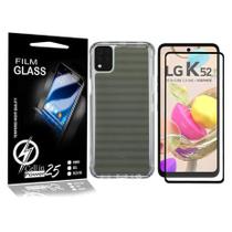 Capa Case Anti Shock E Película De Vidro 9D LG K52 K420BMW 6.6