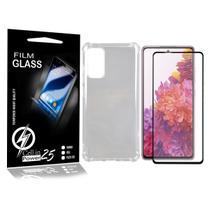 Capa Case Anti Shock E Película Vidro 3d Galaxy S20 FE 6.5
