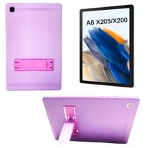 Capa case Anti shock Lilas Suporte para Tablet Samsung Tab A8 X200/X205 10.5