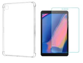 Capa Case Anti Shock Transparente + Película Vidro Tablet A8 T290 T295 8 Polegadas