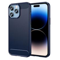 Capa Case Apple iPhone 14 Pro (Tela 6.1) Carbon Fiber Anti Impacto - Mini Box