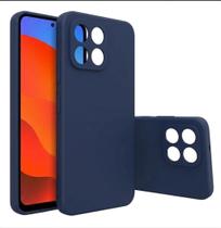 Capa Case Aveludada Azul Marinho Para Moto Edge 70 Ultra