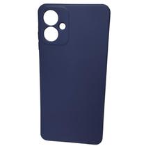 Capa Case Aveludada Azul Marinho Para Samsung Galaxy A06
