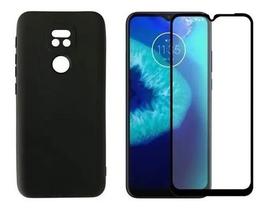 Capa Case Aveludada P/ Motorola Moto G9 / G9 Play + Pelicula