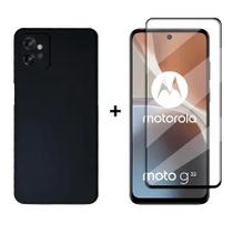 Capa Case Aveludada para Motorola Moto G32 + Película de Vidro 3D