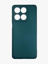 Capa Case Aveludada Verde Escuro Para Moto Edge 60