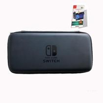 Capa Case Bag Rígida Transporte Estojo De Viagem Para Nintendo Switch Console + Película Switch Vidro - NX