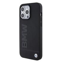 Capa Case BMW Leather Magsafe Black Stamp IPHONE 15 PRO MAX