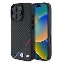 Capa Case BMW Serie M Carbon Tricolor Black 16 Pro Max Capa Case BMW Serie M Carbon Tricolor Black 16 Pro Max