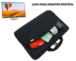 Capa Case Bolsa Protetora Monitor Portátil - 15.6 Polegadas Com Bolso
