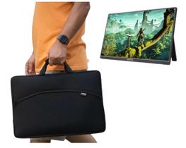 Capa Case Bolsa Protetora Monitor Portátil - 18.5 Polegadas Com Bolso