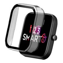 Capa Case Bumper com Película de Vidro compatível com Bip 3 A2172 - Transparente