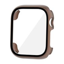 Capa Case Bumper com Película de Vidro compatível com Watch Series 5 6 7 8 44mm / 45mm - Marrom Capa Case Bumper com Película de Vidro compatível com Watch Series 5 6 7 8 44mm / 45mm - Marrom